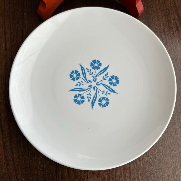 CORNING CENTURA CORNFLOWER BLUE BREAD /DESSERT PLATES x 4